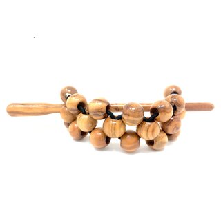 Hair Barrette with Genuine Olive Wood Beads 10mm Handmade Wood Jewelry Jewelry made of olive wood hair band braid hair tie