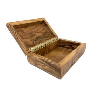 Casket 14x9x5cm made of olive wood handmade in Mallorca, treasure chest, storage box, jewelry