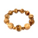 Bracelet made of genuine olive wood beads 14 and 6mm...