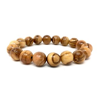 Bracelet made of genuine olive wood beads with 12mm diameter handmade wooden jewelry jewelry made of olive wood wearable as anklets