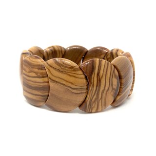 Armband aus echten Olivenholz handgemacht auf Mallorca Holzschmuck Schmuck aus Olivenholz flexibel und dehnbar