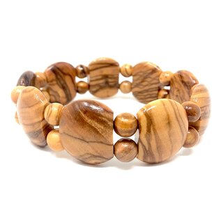 Genuine olive wood bracelet handmade wooden jewelry jewelry made of olive wood flexible and elastic