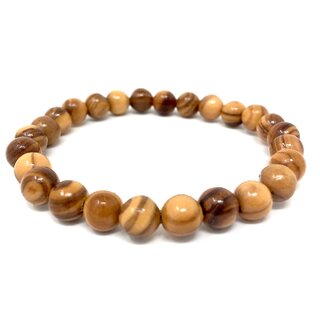 Bracelet made of genuine olive wood beads 7mm handmade wooden jewelry jewelry made of olive wood also as anklet wearable