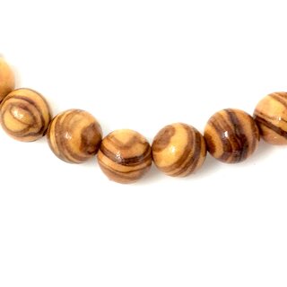 Bracelet made of genuine olive wood beads 9mm handmade wooden jewelry jewelry made of olive wood also wearable as anklet