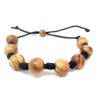 Bracelet made of genuine olive wood beads handmade wooden jewelry jewelry made of olive wood also as anklet wearable