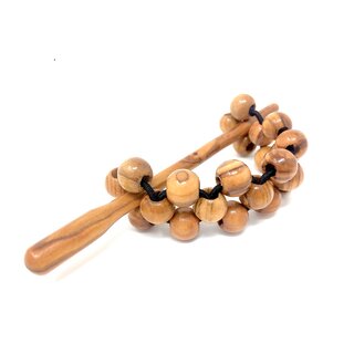 Hair Barrette with Genuine Olive Wood Beads 10mm Handmade Wood Jewelry Jewelry made of olive wood hair band braid hair tie