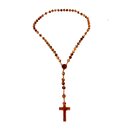 Rosenkranz mit Kreuz aus echten Olivenholz handgemacht...
