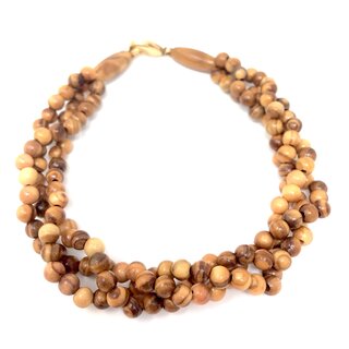 Bracelet made of genuine olive wood beads handmade wooden jewelry jewelry made of olive wood olive wood jewelry