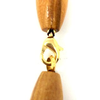 Necklace with natural olive wood beads handmade wooden jewelry olive wood jewelry olive wood jewelry
