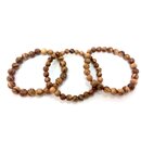 Bracelet Set 3 pieces made of genuine olive wood with...