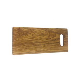 Cutting board with handle 34x17x2cm made of olive wood Natural product Kitchen board Cutting board Carving board