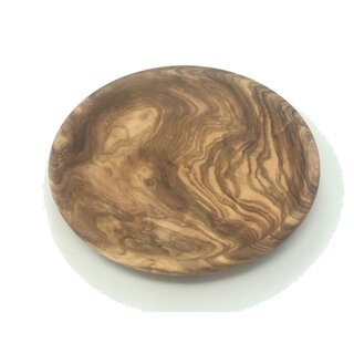 Plate 13x2.5 cm made of olive wood handmade on Mallorca cake plate Snack plate cheese plate fruit plate