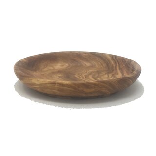 Plate 13x2.5 cm made of olive wood handmade on Mallorca cake plate Snack plate cheese plate fruit plate
