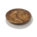 Plate 13x2.5 cm made of olive wood handmade on Mallorca...