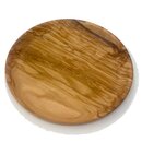 Plate 22x2.5 cm made of olive wood handmade on Mallorca...