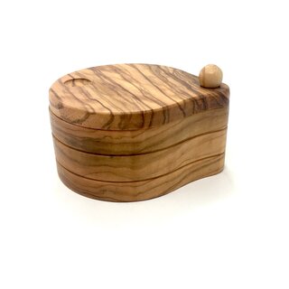 Box 10x5cm with lid made of olive wood handmade in Mallorca Spice box Cucumber box Storage box Childrens treasure box