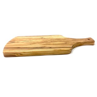 Cutting board 40x20x2cm with handle made of olive wood handmade on Mallorca kitchen board breakfast board unique wooden board
